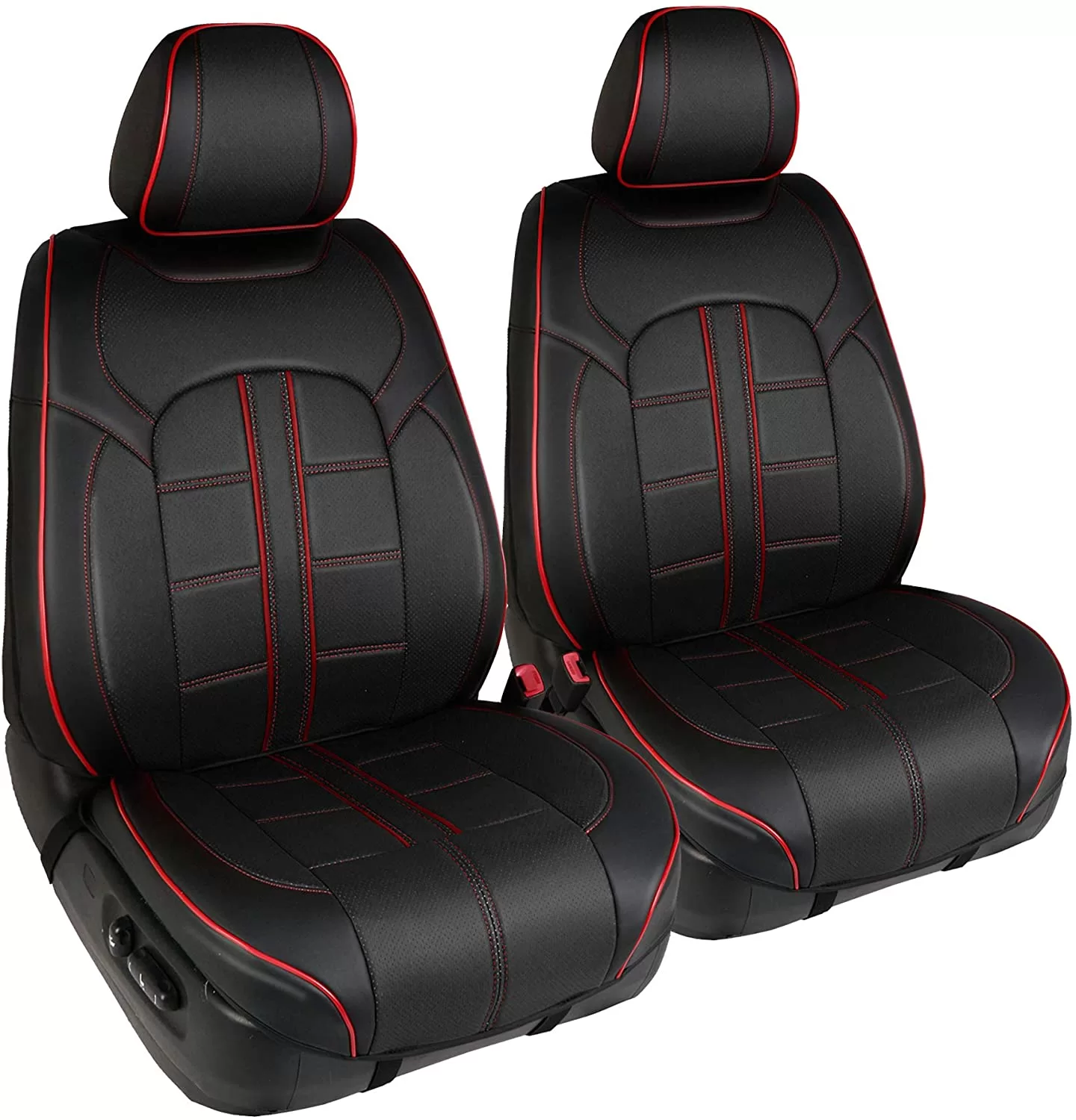 Red on sale headrest covers